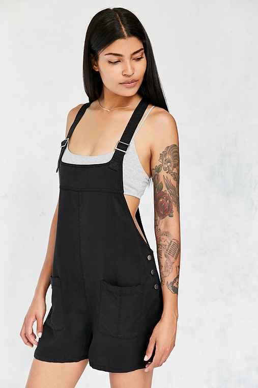 Urban Outfitters Bdg Nicki Overall Romper,black,m