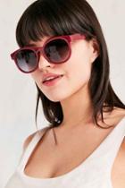 Urban Outfitters Bahama Rounded Square Sunglasses,red,one Size