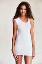 Urban Outfitters Silence + Noise Jolie Asymmetrical Bodycon Dress,white,m