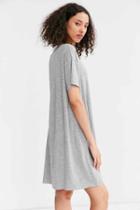 Urban Outfitters Silence + Noise Boxy Tee Dress,light Grey,xs