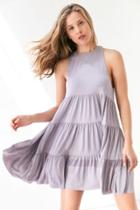 Urban Outfitters Silence + Noise Lidia Tiered Knit Mini Dress