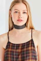 Urban Outfitters Spencer Vegan Suede Choker Necklace,grey,one Size