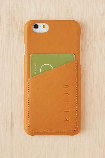 Urban Outfitters Mujjo Leather Wallet Iphone 6/6s Case,brown,one Size