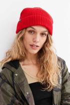 Urban Outfitters Patagonia Fisherman's Rolled Beanie,red,one Size