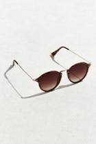 Urban Outfitters Uo Metal Arm Round Sunglasses