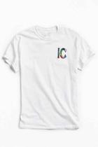 Urban Outfitters Illegal Civilization Classic Embroidered Tee,white,l