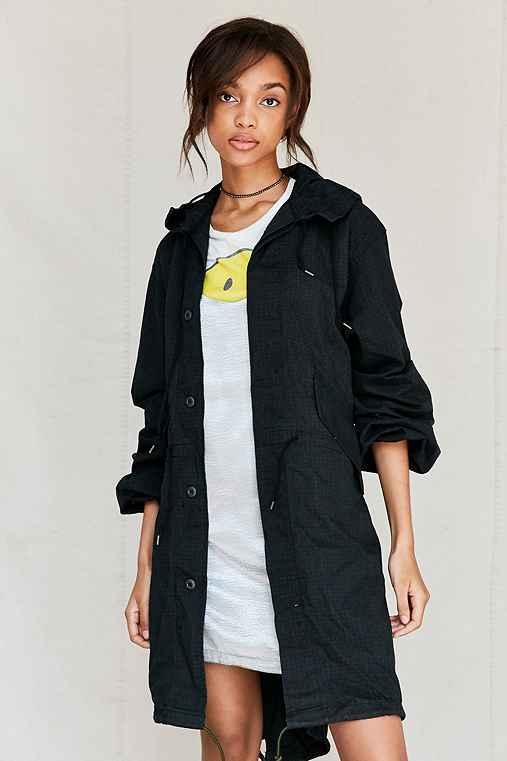 Urban Outfitters Vintage Overdyed Desert Parka,black,s/m