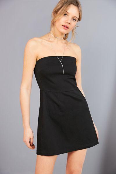 Silence + Noise Strapless A-line Mini Dress