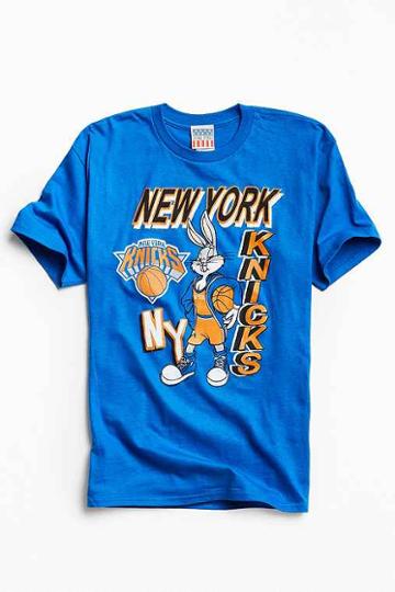 Urban Outfitters Junk Food Looney Tunes New York Knicks Tee,blue,m