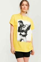 Urban Outfitters George Michael Faith Tee,mustard,m