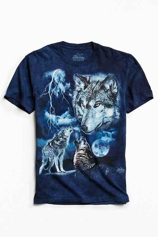 Urban Outfitters Tie-dye Wolf Tee,assorted,m