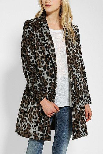 Bb Dakota Hazel Leopard-print Coat