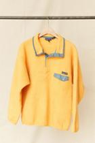 Urban Renewal Vintage Patagonia Yellow Fleece Pullover Jacket