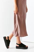 Urban Outfitters Ruched Peep Toe Slingback Sandal
