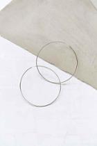 Urban Outfitters Sterling Silver + 18k Gold Plated Daryl Hoop Earring,silver,one Size