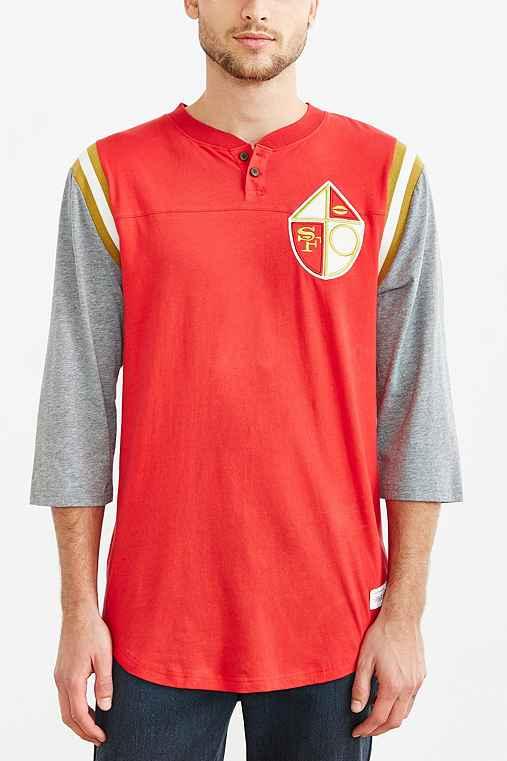 Urban Outfitters Mitchell & Ness Nfl 49ers Tee,red,l