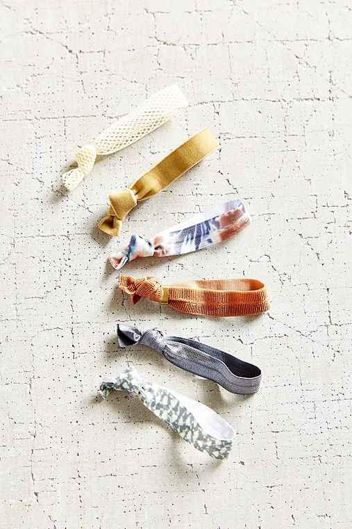 Urban Outfitters Yoga Ponytail Holder Set,cream Multi,one Size