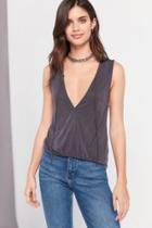 Urban Outfitters Silence + Noise Raven Deep-v Tie-neck Tank Top