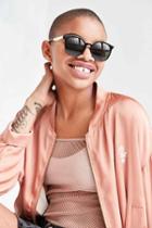 Urban Outfitters Sporty Round Sunglasses,black,one Size