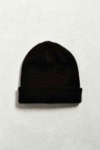 Urban Outfitters Uo Waffle Beanie,black,one Size