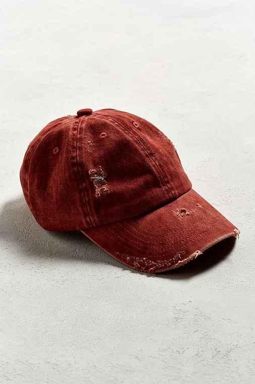 Urban Outfitters Distressed Dad Hat,rust,one Size