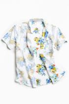 Urban Outfitters Novelty Minions Short Sleeve Button-down Shirt