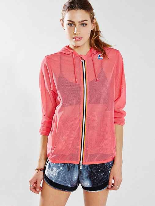 Urban Outfitters K-way Lily Mesh Jacket,pink,xs