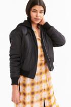 Urban Outfitters Silence + Noise Ma Hooded Bomber Jacket