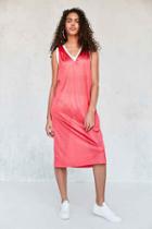 Urban Outfitters Silence + Noise Athletic Jersey Midi Dress,pink,m