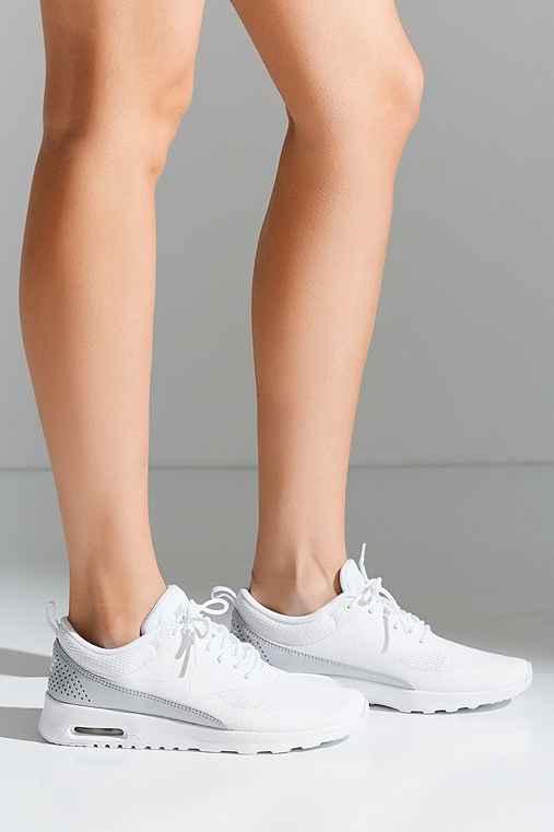 Urban Outfitters Nike Air Max Thea Textile Sneaker,white,5