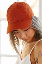Urban Outfitters American Needle Washed Canvas Baseball Hat,orange,one Size