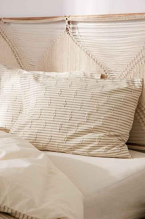 Urban Outfitters Rasha Yarn Dyed Sham Set,cream,one Size