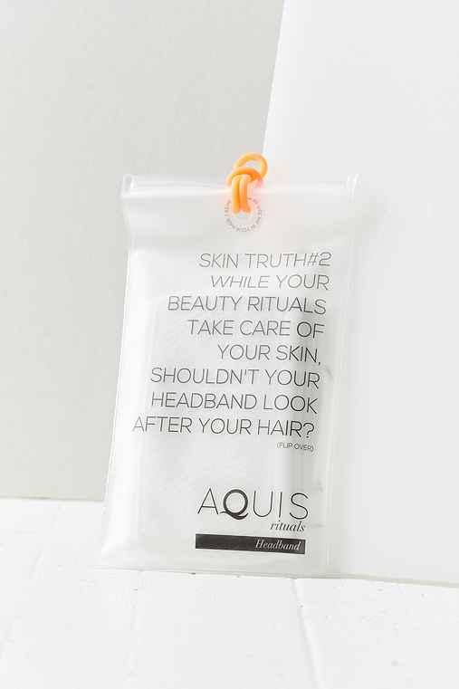 Urban Outfitters Aquis Essentials Lisse Luxe Headband,white,one Size