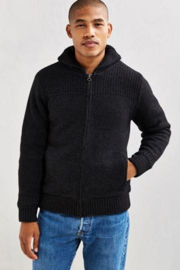 Schott Sherpa Lined Sweater