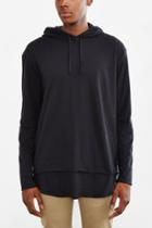 Urban Outfitters Double Layer Hooded Long Sleeve Tee