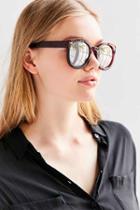 Urban Outfitters Emma Sunglasses,maroon,one Size