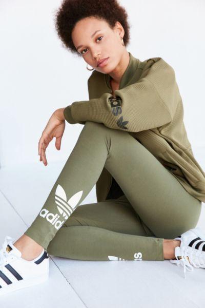 Urban Outfitters Adidas Originals Adicolor Trefoil Legging