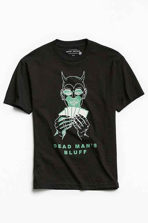 Urban Outfitters Uo Artist Editions Chris Morrison Devil's Deal Tee,black,m