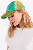 Urban Outfitters Tie-dye Baseball Hat,green,one Size