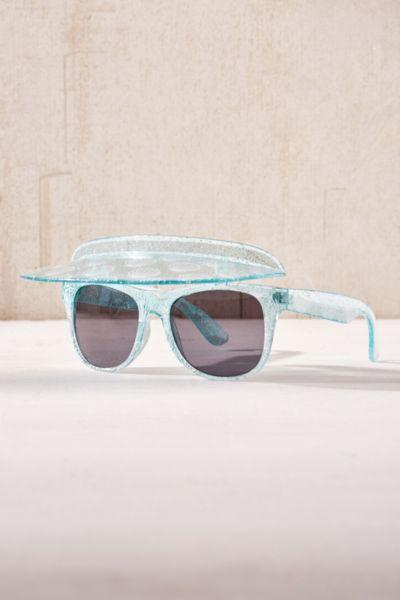 Urban Outfitters Glitter Shell Visor Shades