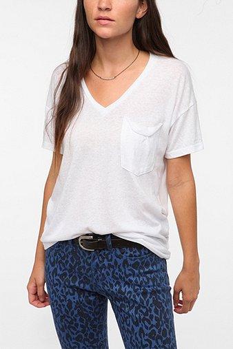 Truly Madly Deeply V-neck Pocket Tee