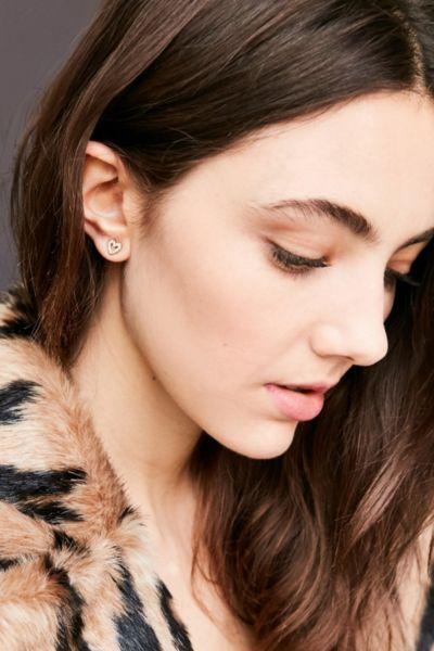 Urban Outfitters 18k Gold Plated Heart Post Earring