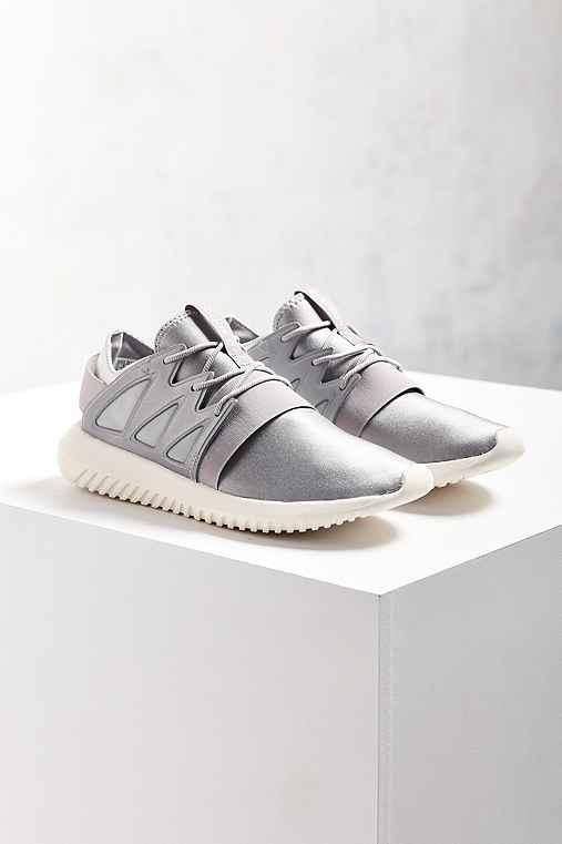 Urban Outfitters Adidas Originals Metallic Tubular Viral Sneaker,silver,5