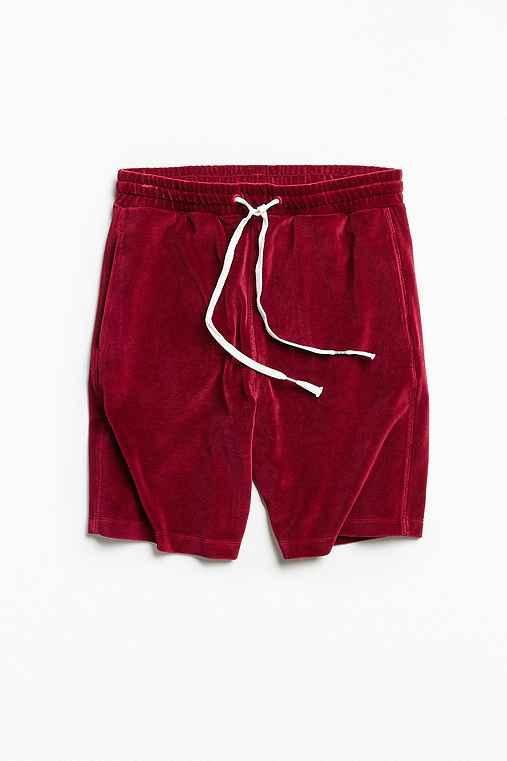 Urban Outfitters Uo Velour Pierce Short,plum,l