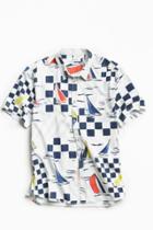 Urban Outfitters Uo Yacht Race Short Sleeve Button-down Shirt