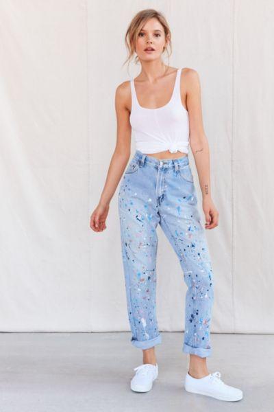 Urban Renewal Vintage Levi's Paint Splattered Jean