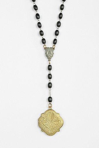 Lux Revival X Urban Renewal Locket Beaded Necklace