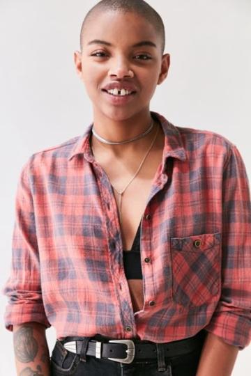 Urban Outfitters Bdg Polly Flannel Button-down Shirt
