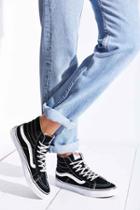 Urban Outfitters Vans Sk8-hi Slim Sneaker,black,w 7/m 5.5