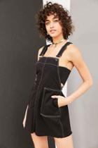 Urban Outfitters Bdg Bambi Skirtall Overall,black,xs